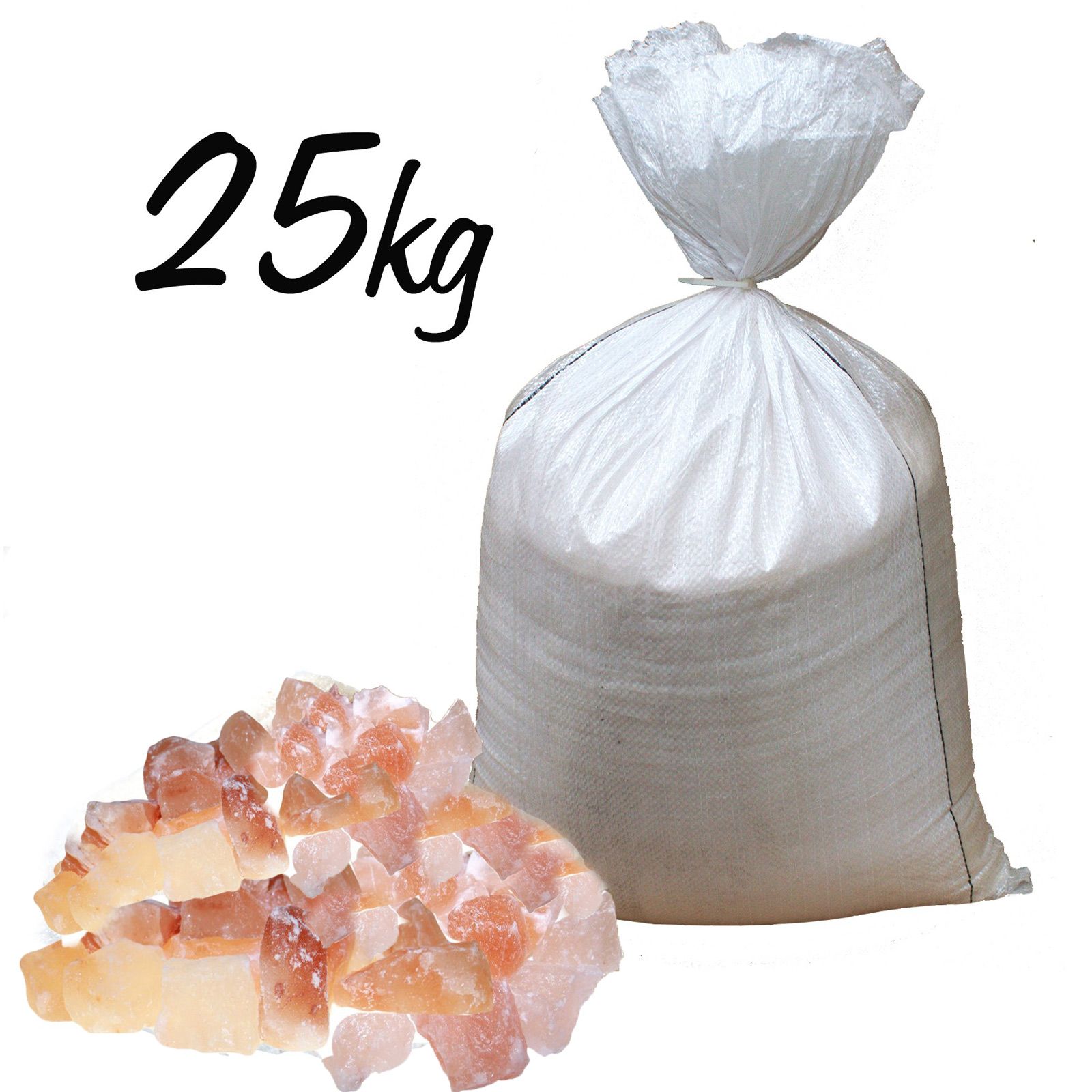 Ružové himalájske soľné kryštály 25kg
