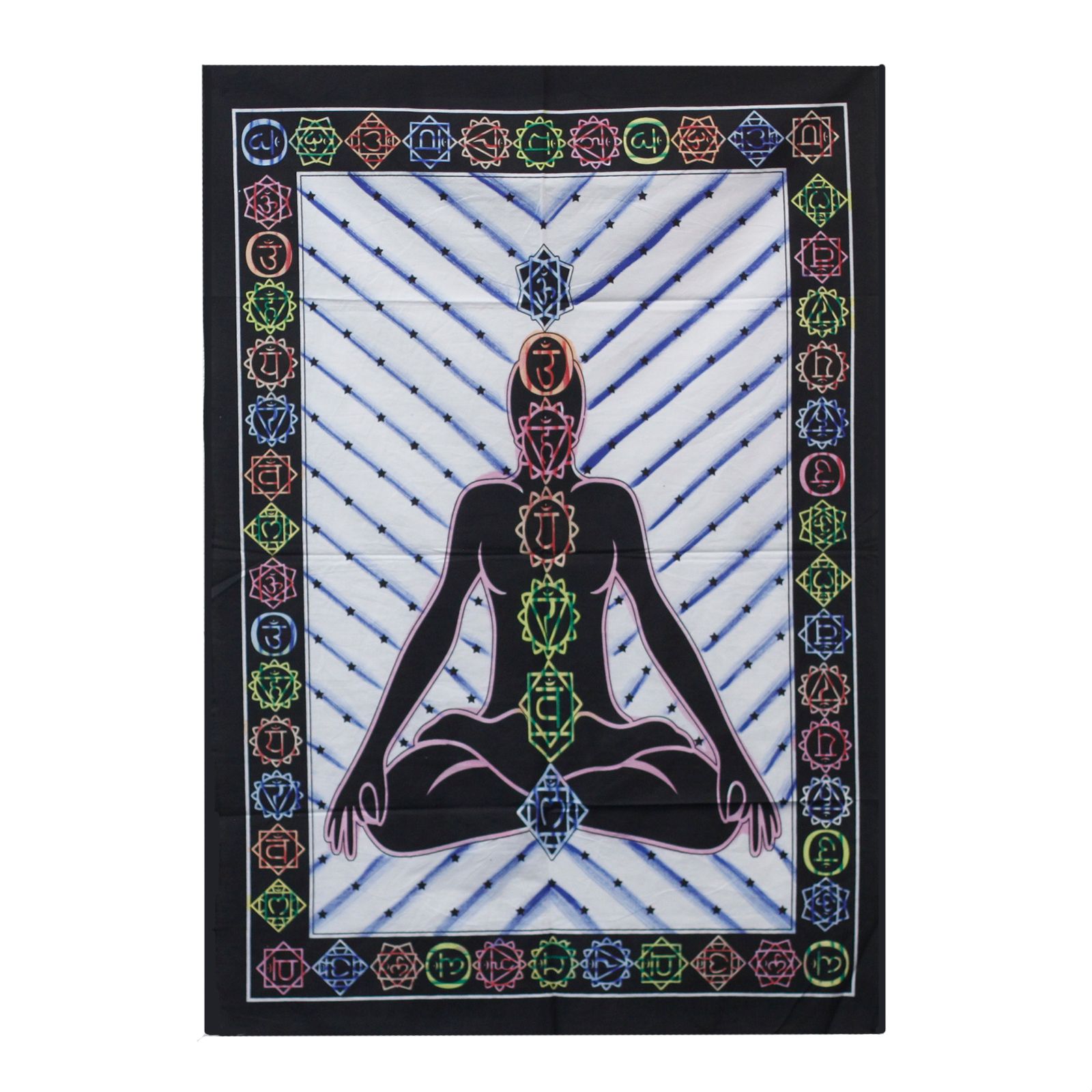 Buddha na stene z bavlny
