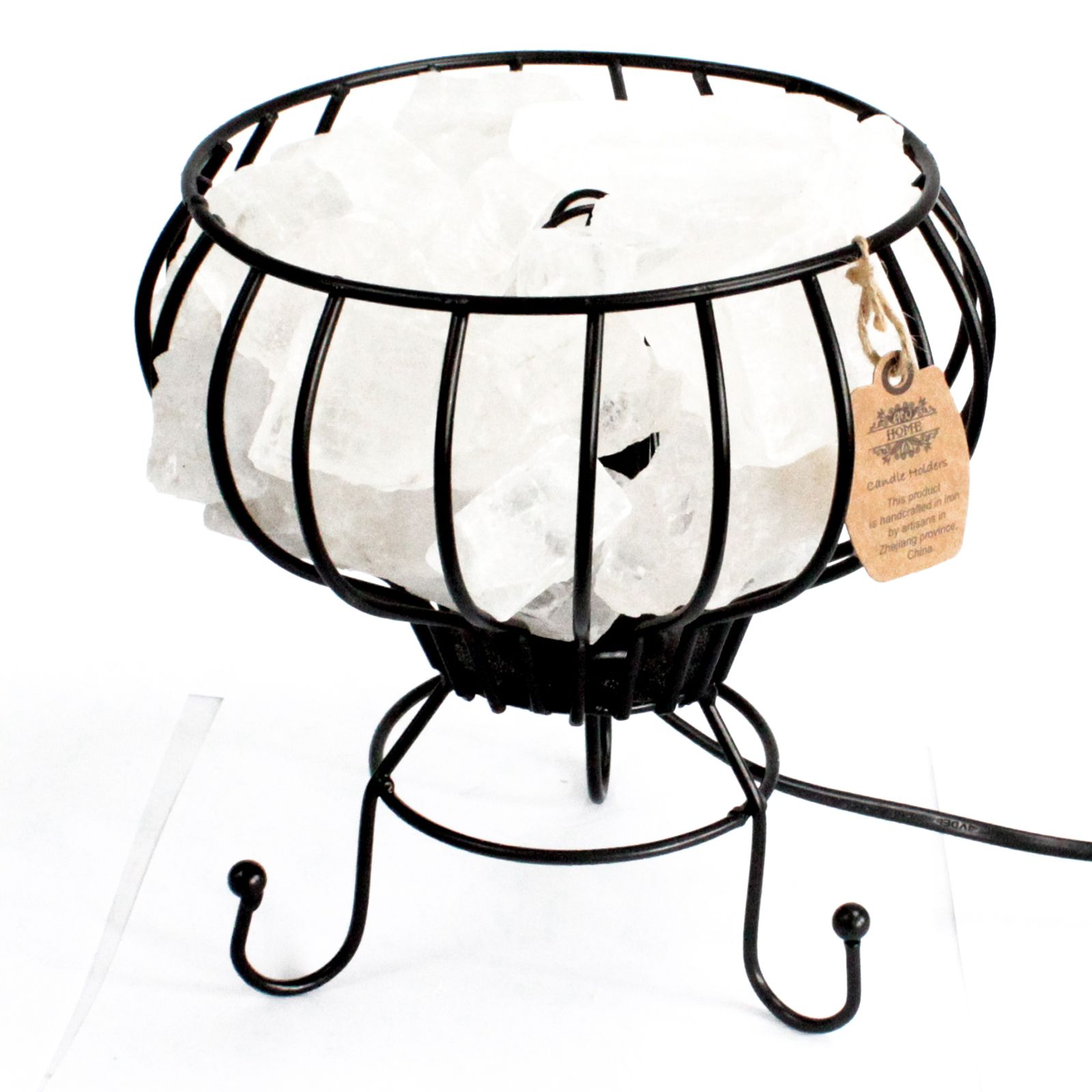 Lampa z bielej himalájskej soli