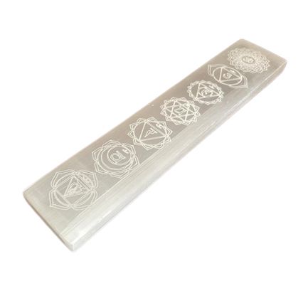 Ploské Selenitové Tanieriky 20 cm - Čakra