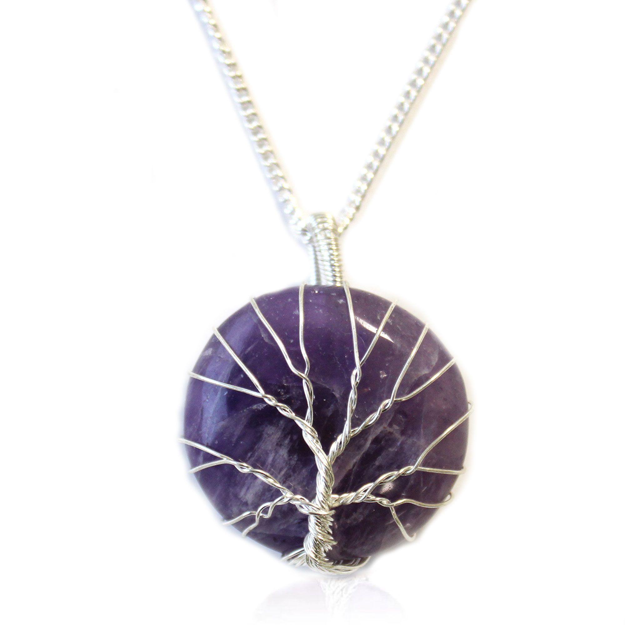 Náhrdelník s amethystom - Strom života