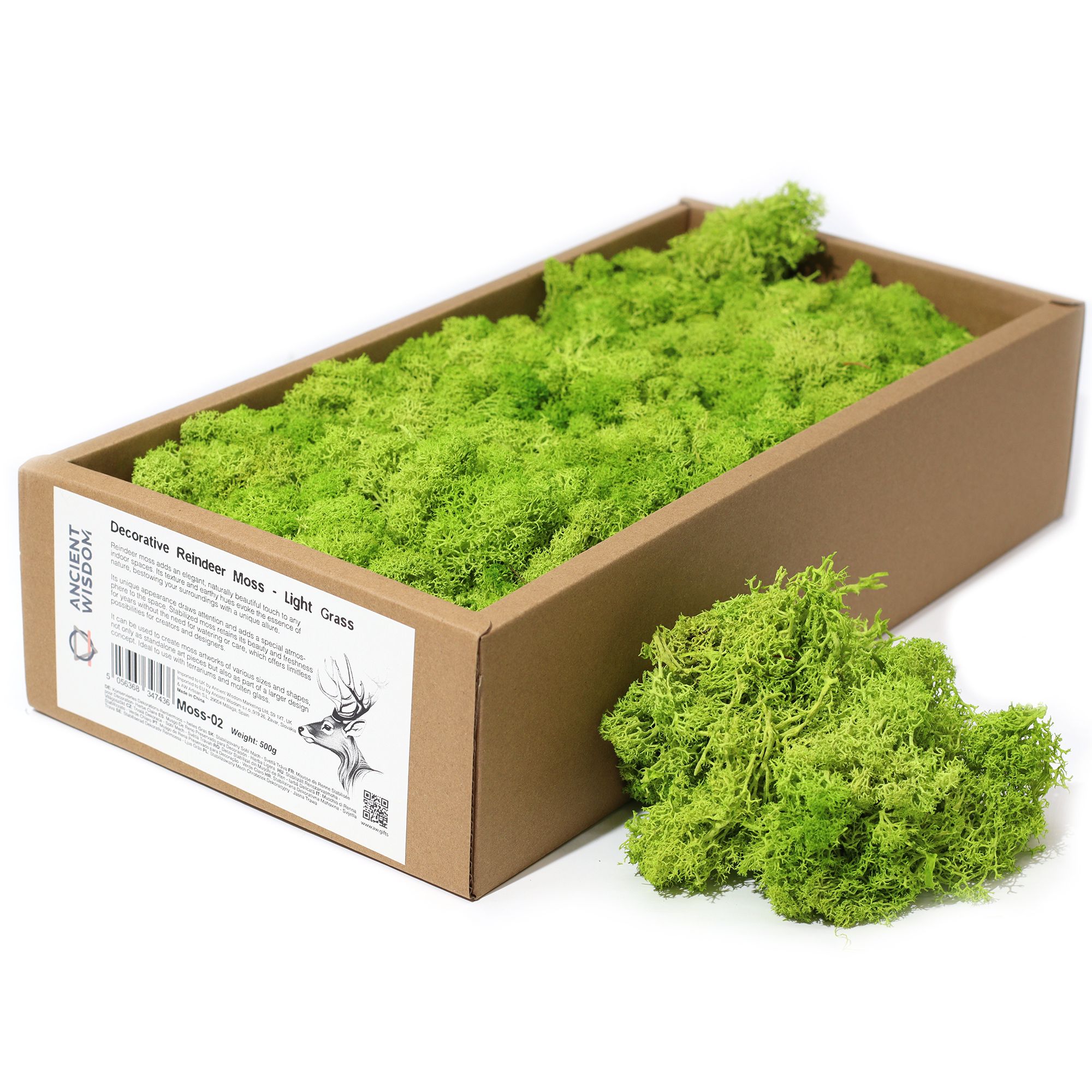 Jelení mach - Svetlá tráva v krabici 635g