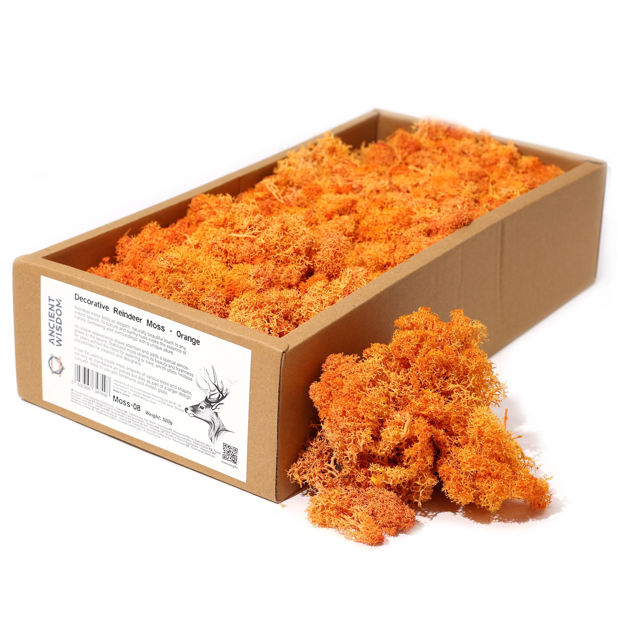 Kvalitná dekorácia - Múdry mach - oranžový - 635g