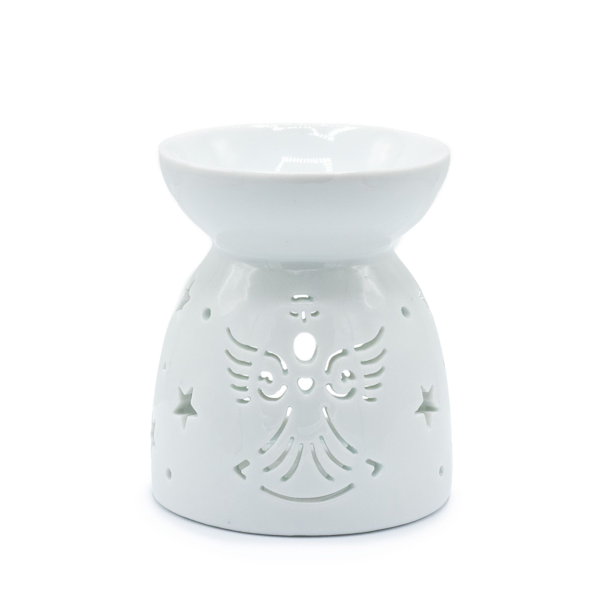 Aromalampa s anjelom - biela