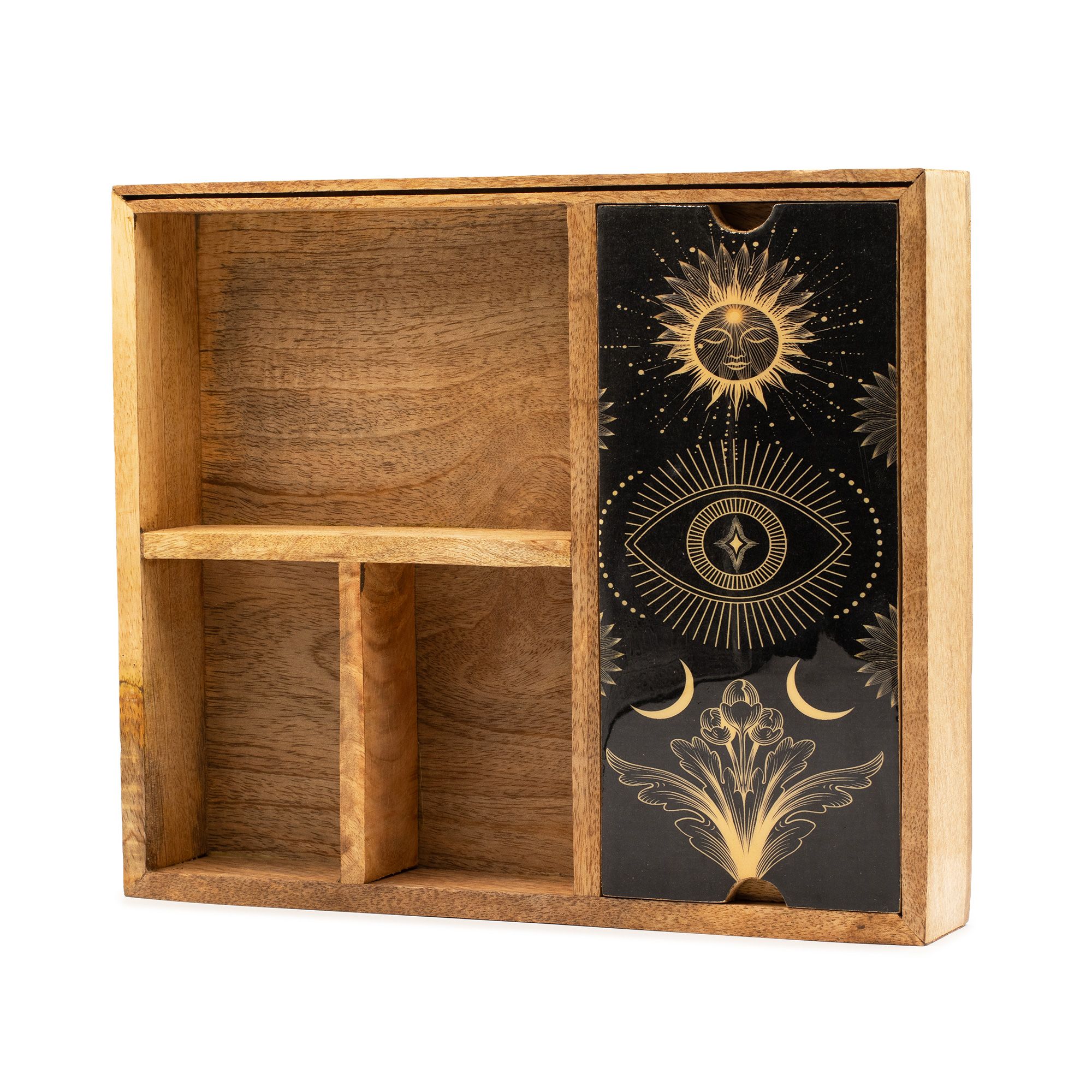 Štyri sekcie Tarot Box s držiakom kariet