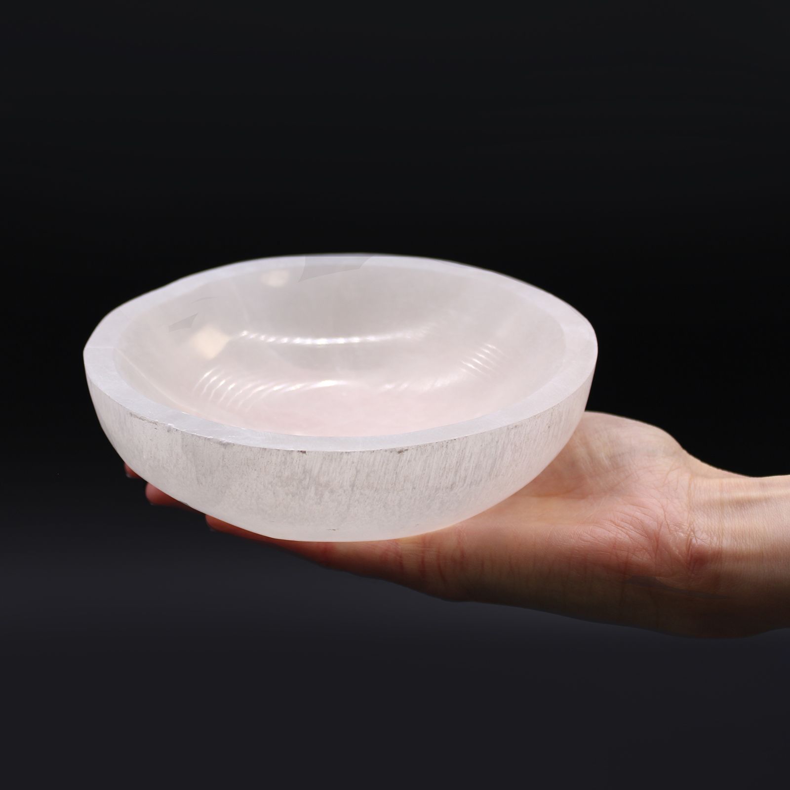 Okrúhla miska zo selenitu – 15 cm