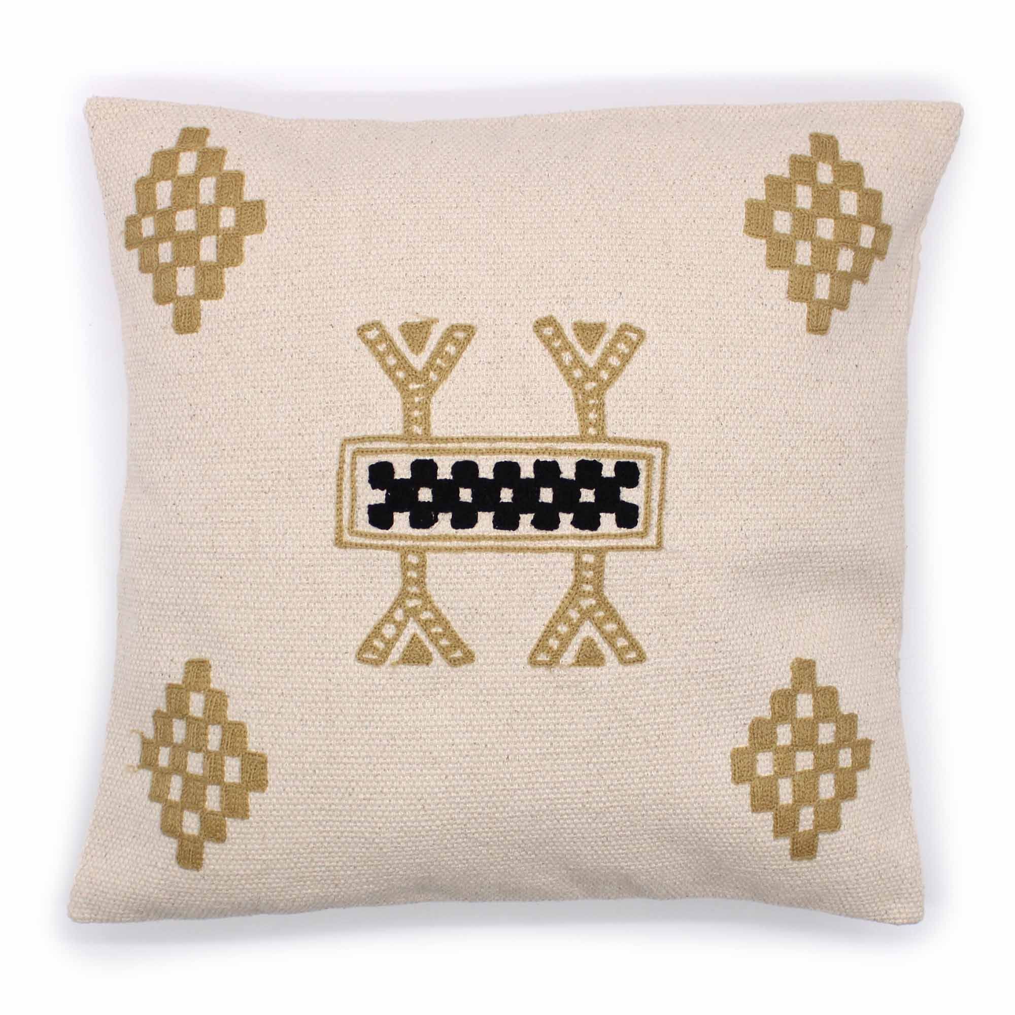 Klasická obliečka na vankúš - berberský vzor - 45x45cm