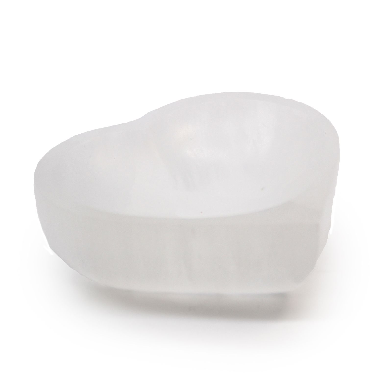 Selenitová miska v tvare srdca – 10 cm