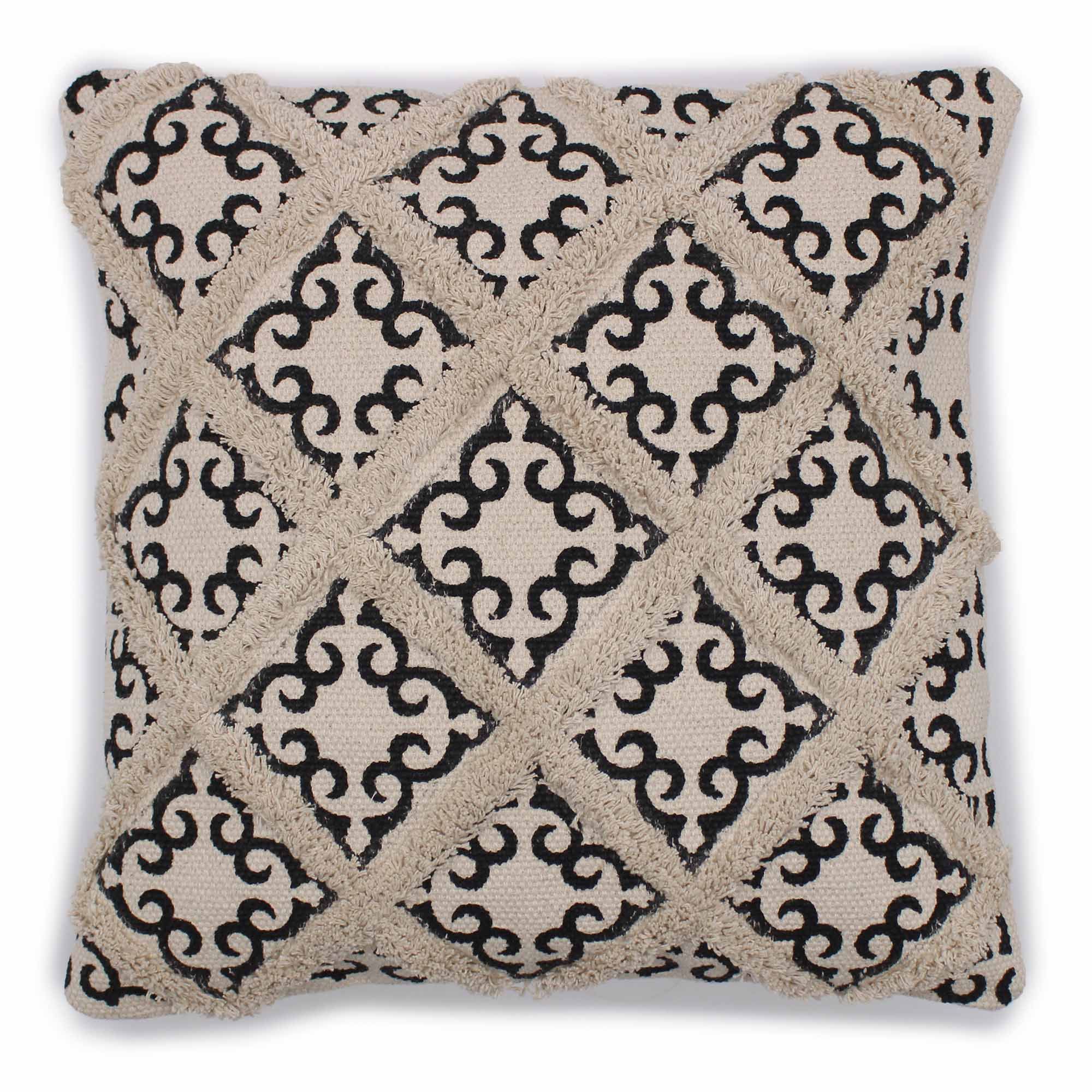 Klasická obliečka na vankúš - Lux Criss-Cross & Print - 45x45cm
