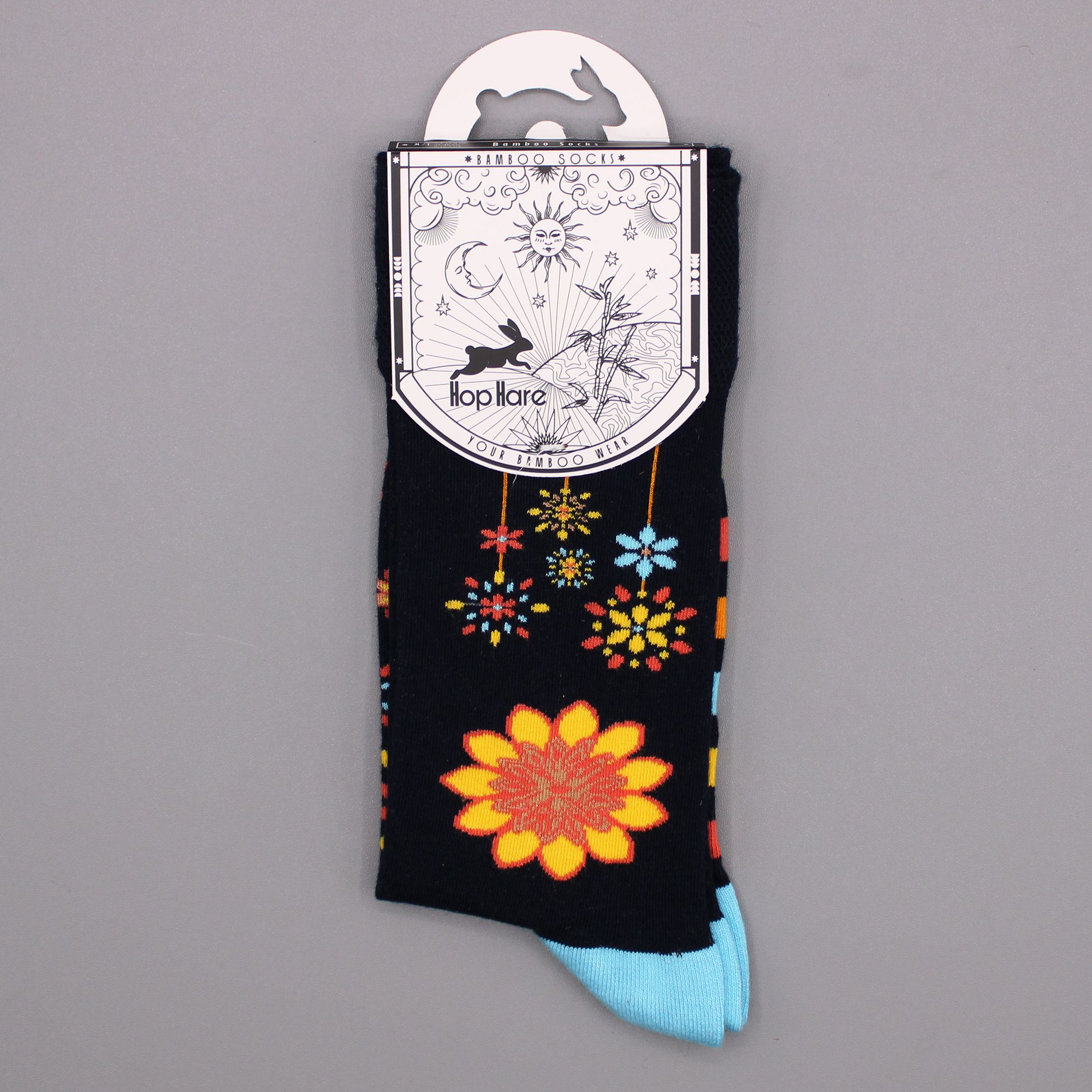 Bambusové ponožky Hop Hare (41-46) - Mandala Flowers