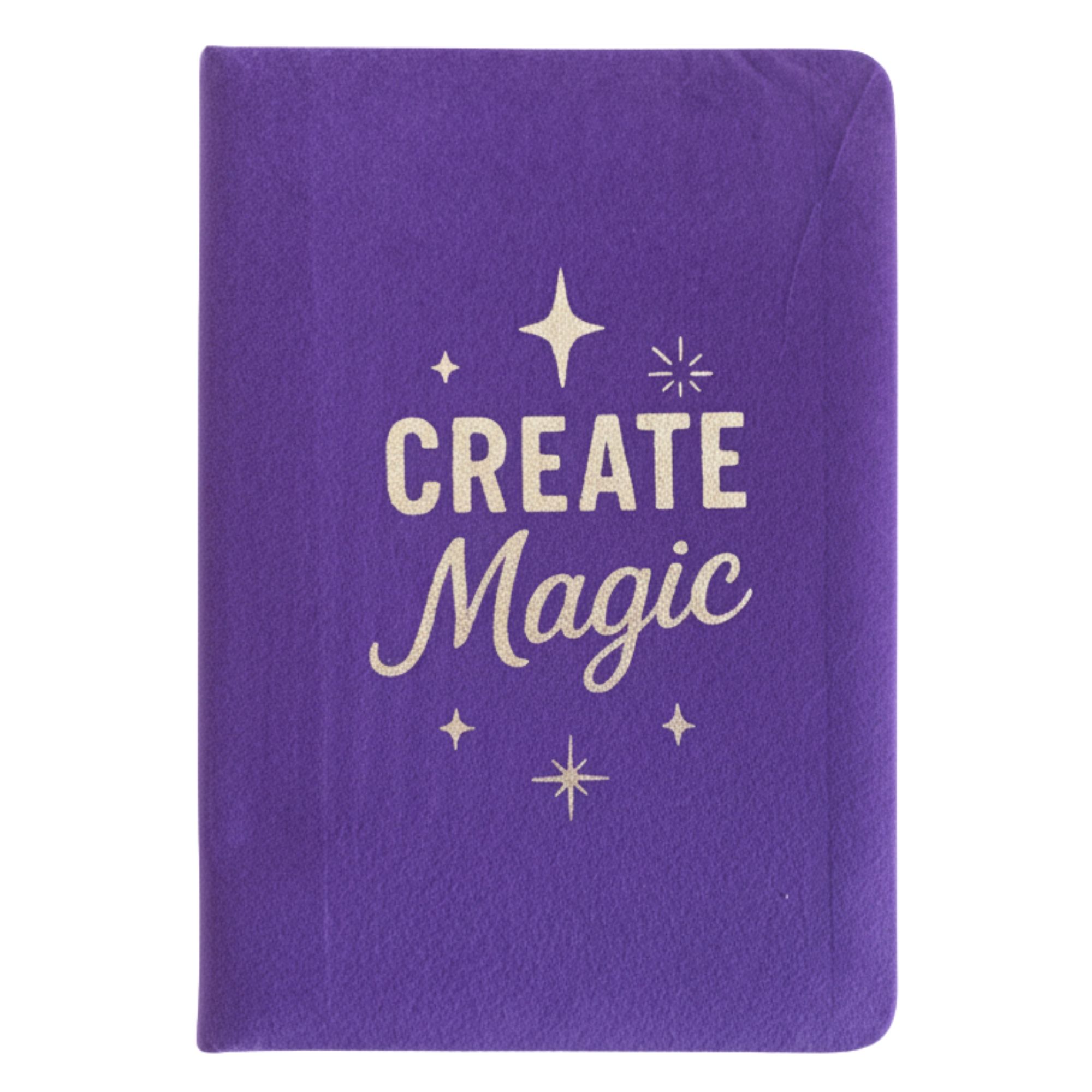 Fialový zamatový zápisník - 80 strán - Create Magic