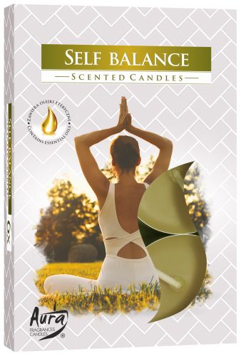 Sada 6 voňavých čajových sviečok – Self Balance