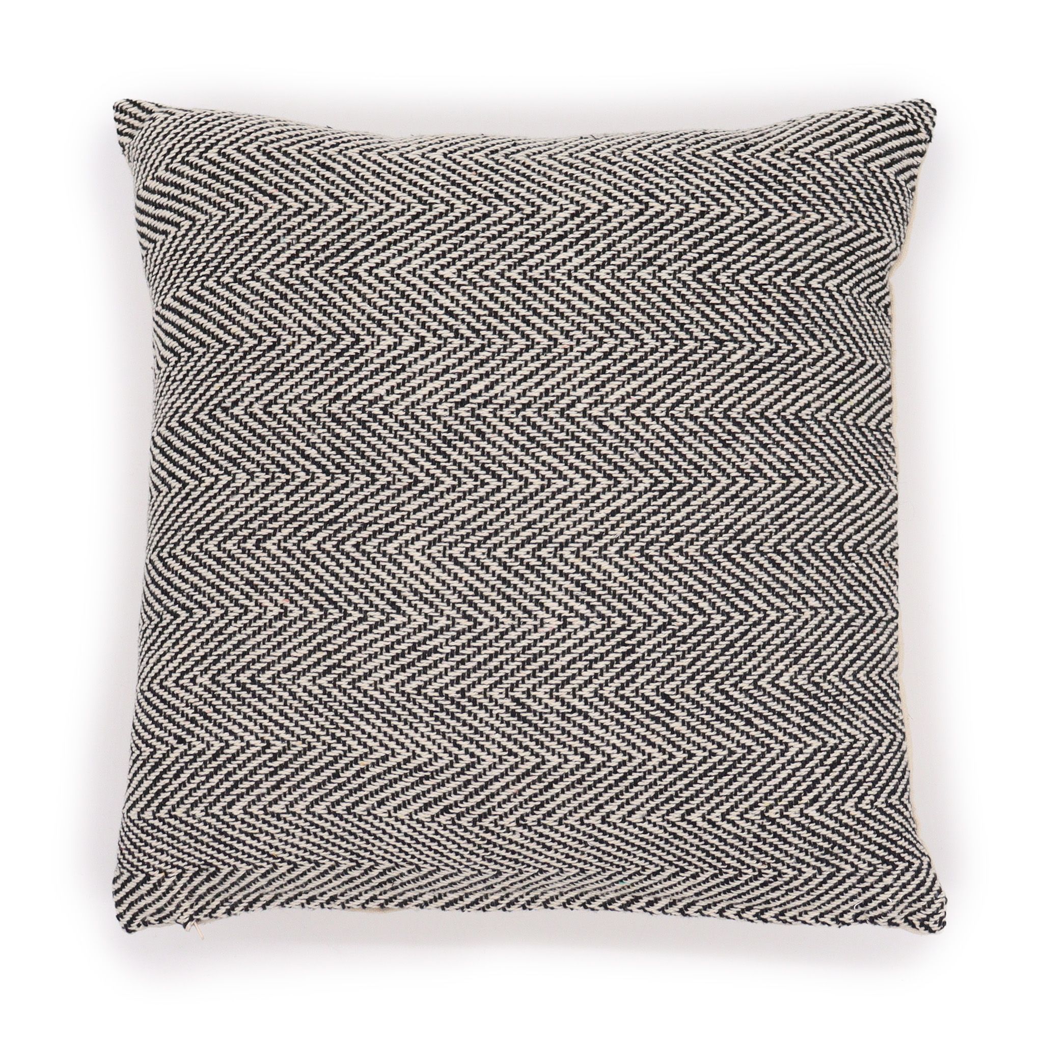 Klasický obal na vankúš – vzor rybia kosť, jemná šedá – 40 x 40 cm