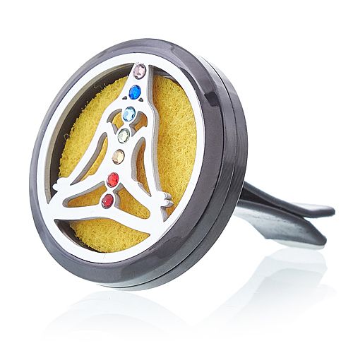 Súprava difúzora do auta - Pewter Yoga Chakra - 30 mm