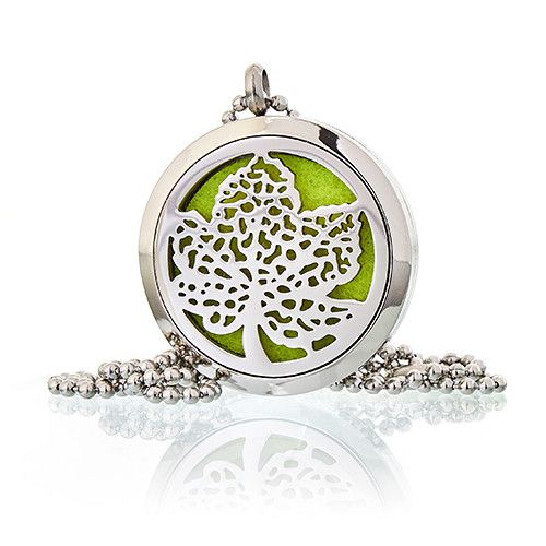 Aromaterapeutický náhrdelník - list 30 mm