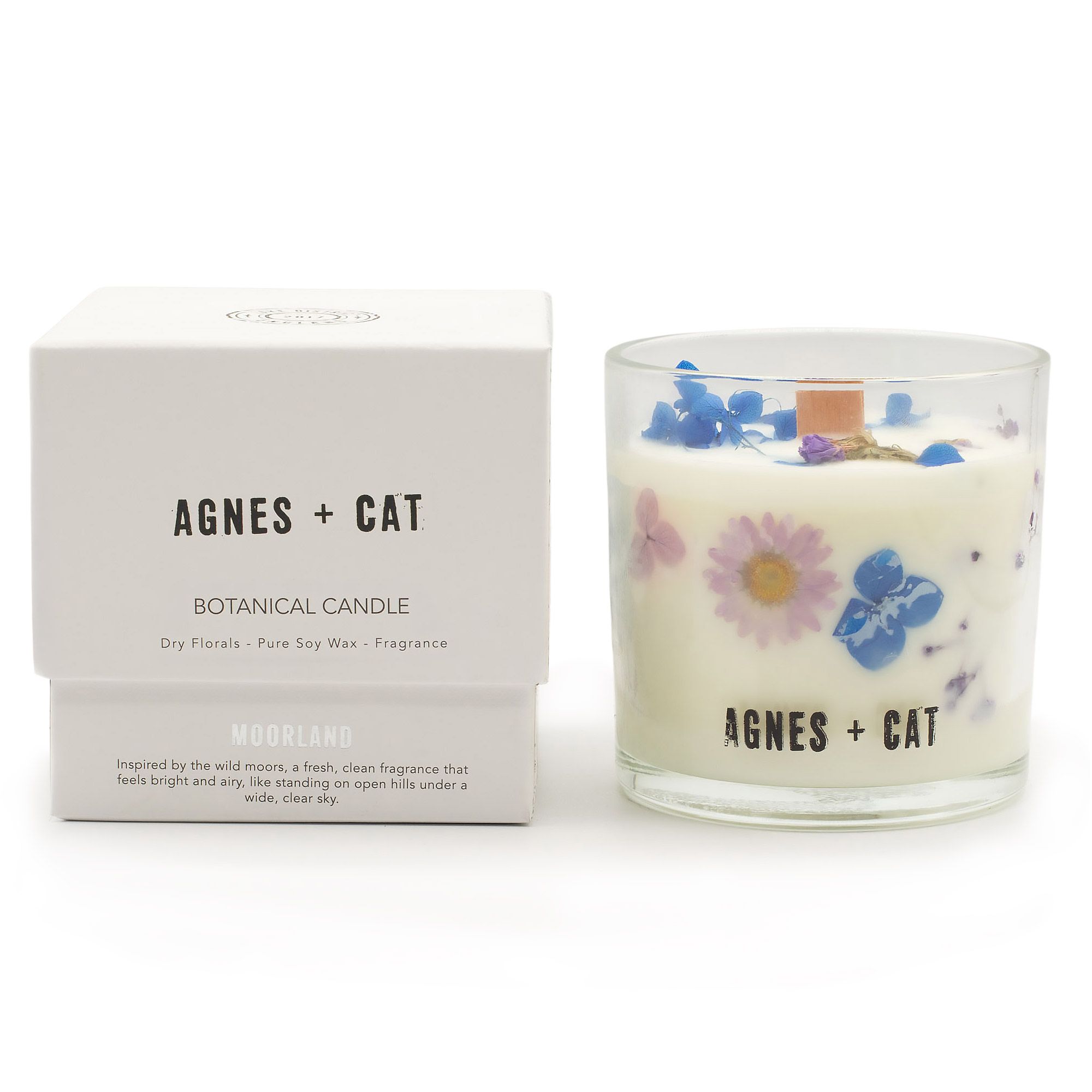 Botanická sójová sviečka Agnes + Cat - Moorland
