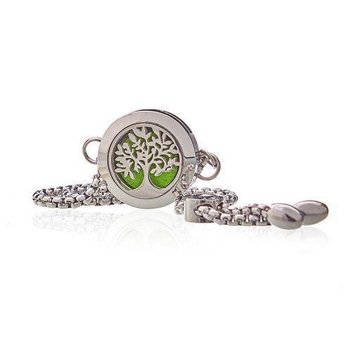 Aromaterapeutický náramok s retiazkou - Strom života - 20 mm