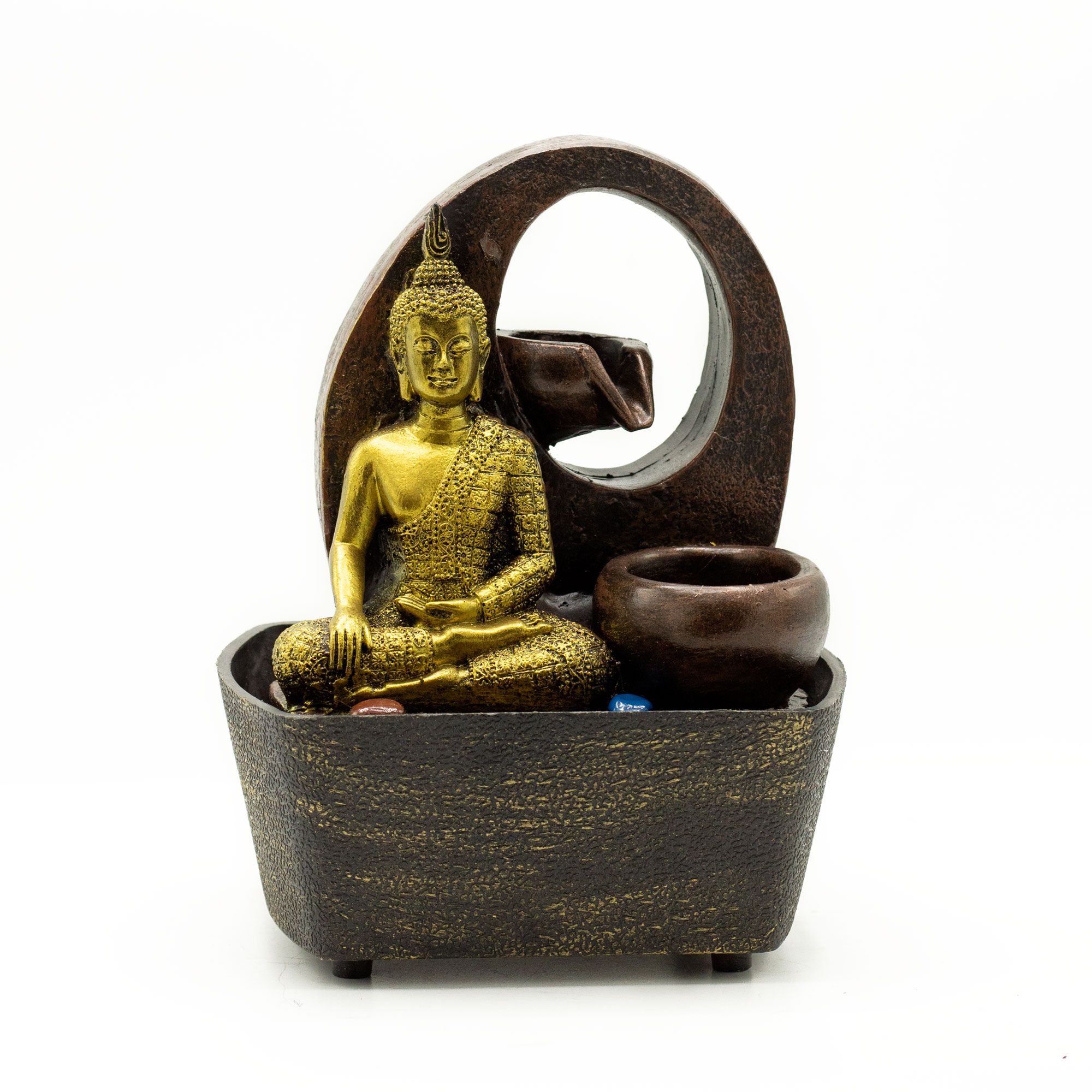 Stolný vodotrysk - 21,5 cm - Golden Buddha