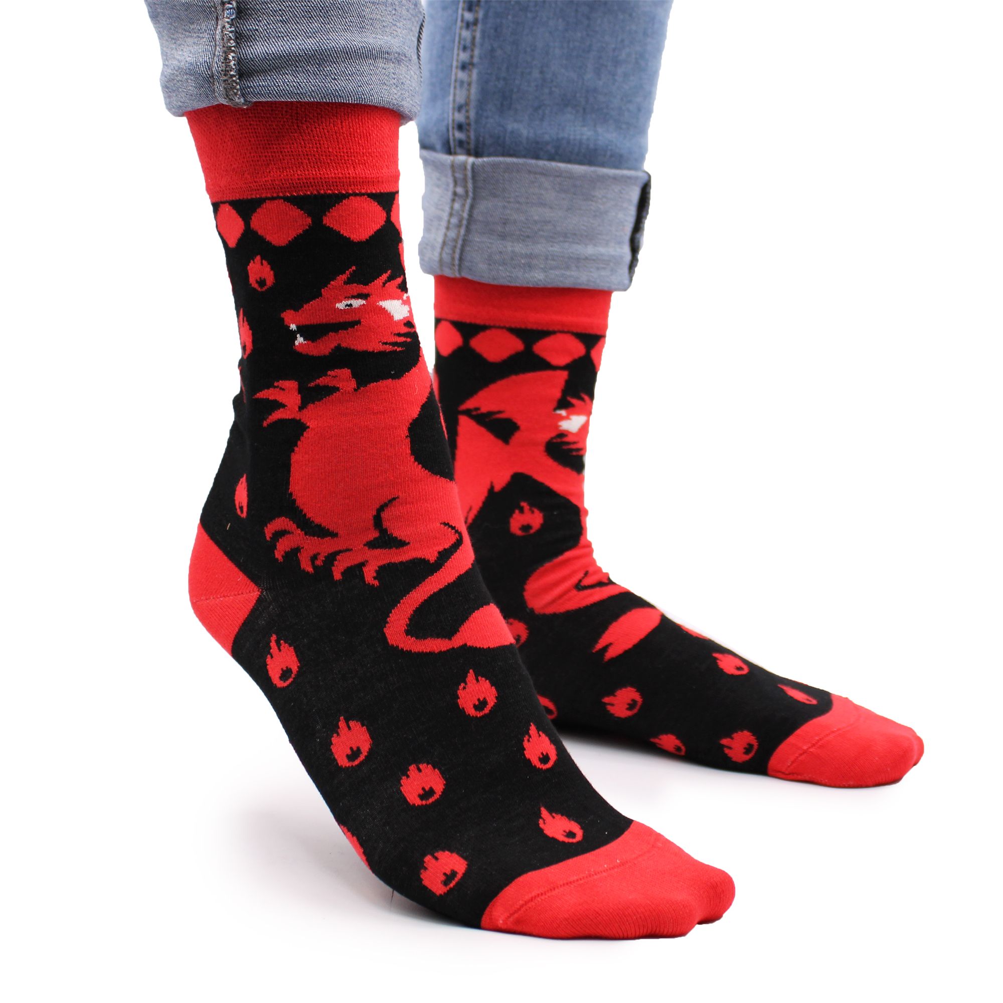 Bambusové ponožky Hop Hare (36-40) - Red Dragons