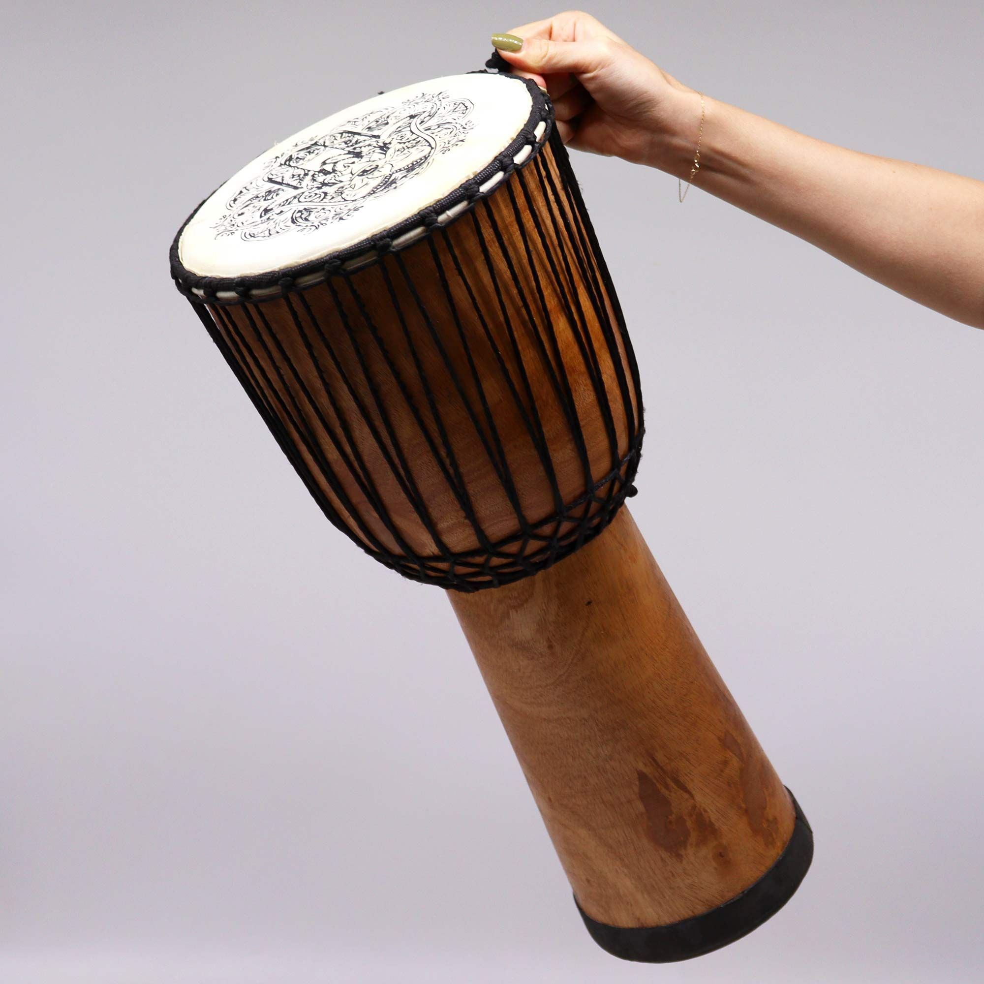 Ručne vyrobený bubon djembe so širokým vrchom – 50 cm