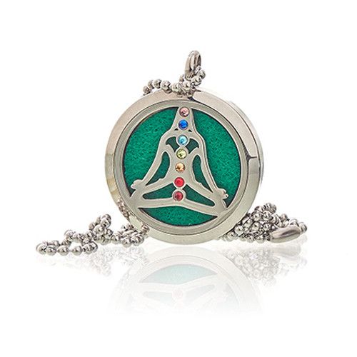 Aromaterapeutický náhrdelník - Joga čakra - 30 mm