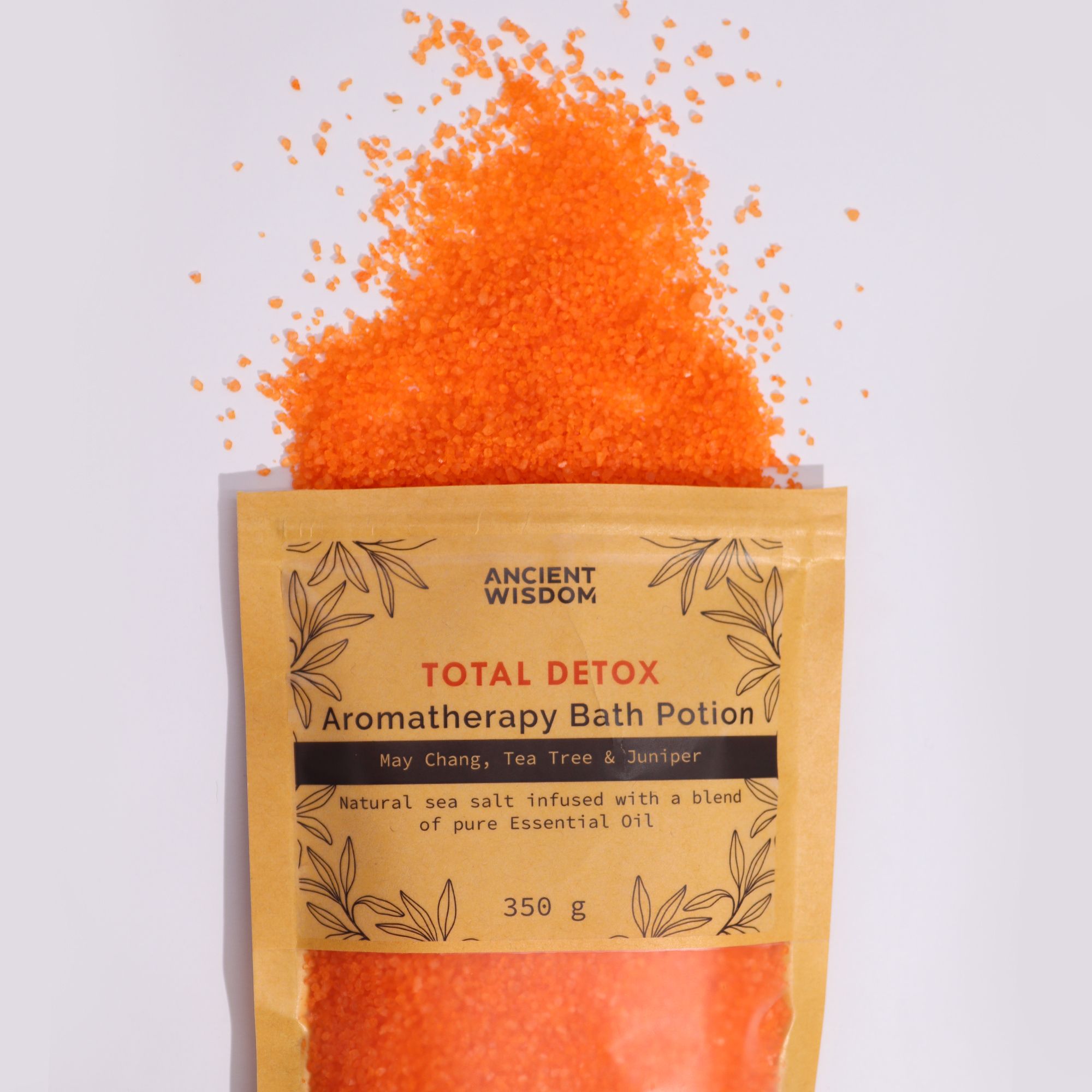 Aromaterapeutický elixír do kúpeľa v kraftovom vrecku 350 g - Total Detox