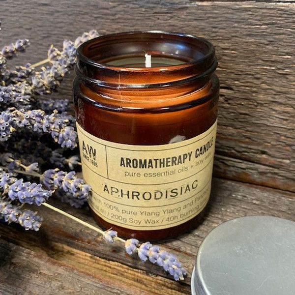Aromaterapeutická sójová sviečka 200g - Afrodiziakum