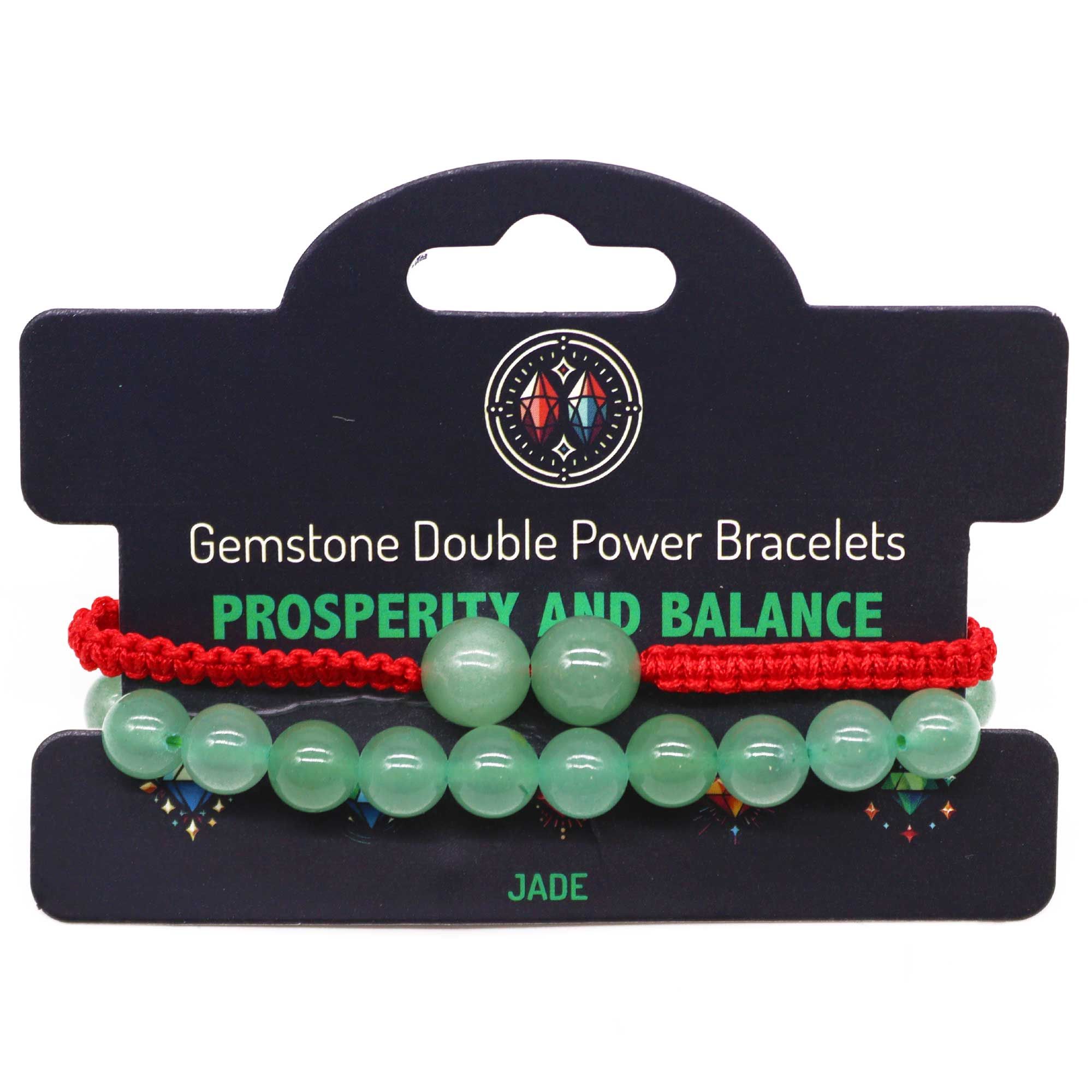 Náramky z drahých kameňov Double Power - Jade