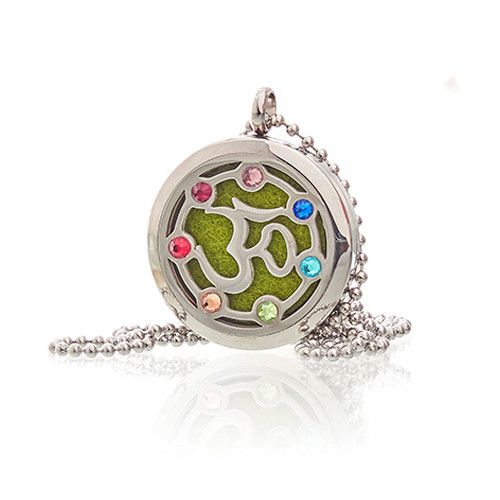 Aromaterapeutický náhrdelník - OM čakra - 30 mm